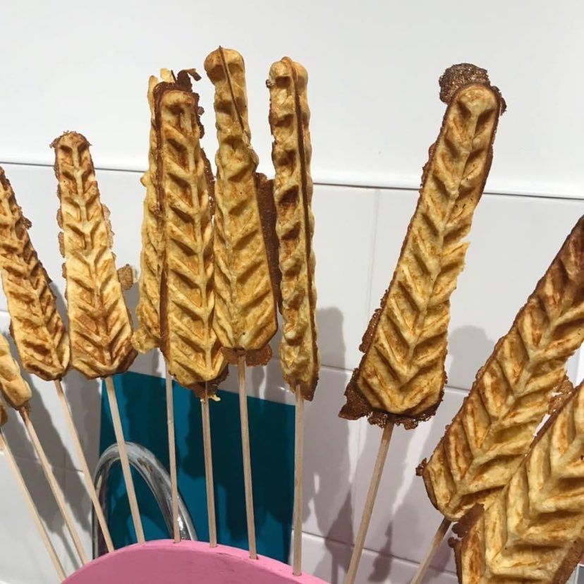 Gaufres épis cuites sur place pour un événement dans le Nord